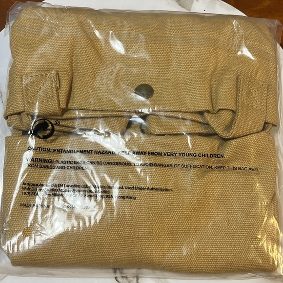 Indiana Jones Canvas Tote Bag Dial of Destiny Official Movie Logo Merchandise - Picture 4 of 4